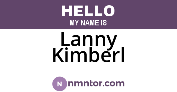 Lanny Kimberl