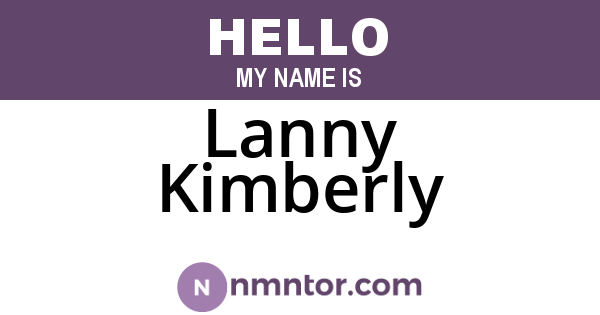 Lanny Kimberly