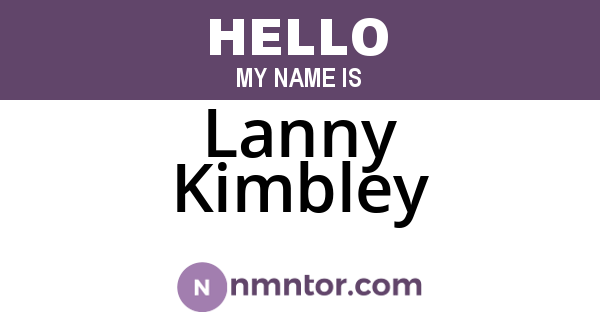 Lanny Kimbley