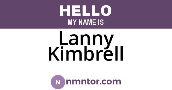 Lanny Kimbrell