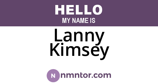 Lanny Kimsey