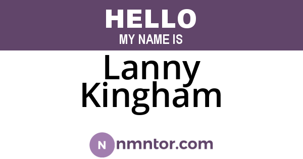 Lanny Kingham