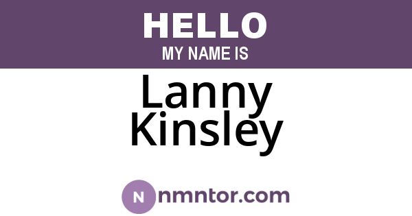 Lanny Kinsley
