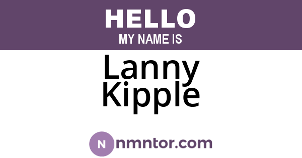 Lanny Kipple