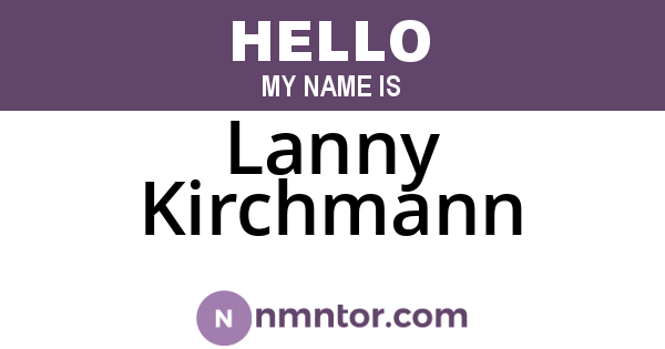 Lanny Kirchmann