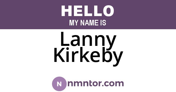 Lanny Kirkeby