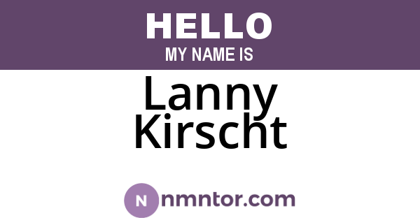 Lanny Kirscht