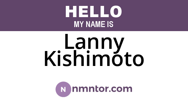 Lanny Kishimoto