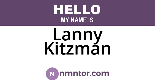 Lanny Kitzman