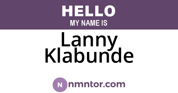 Lanny Klabunde