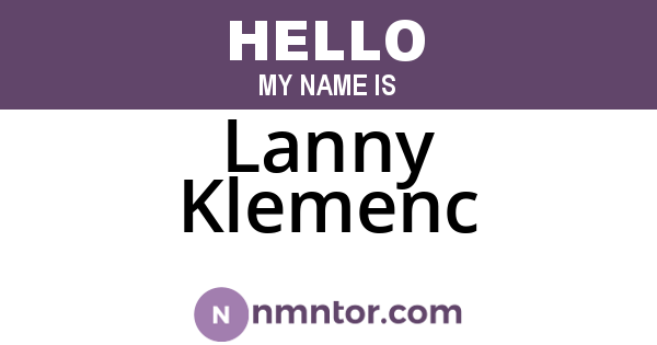 Lanny Klemenc