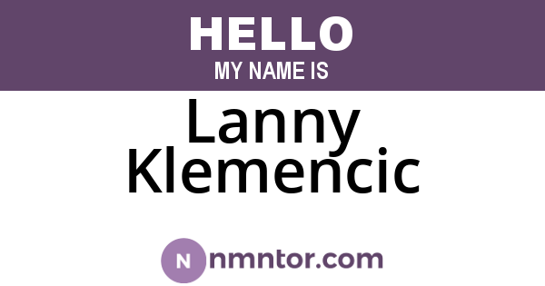 Lanny Klemencic