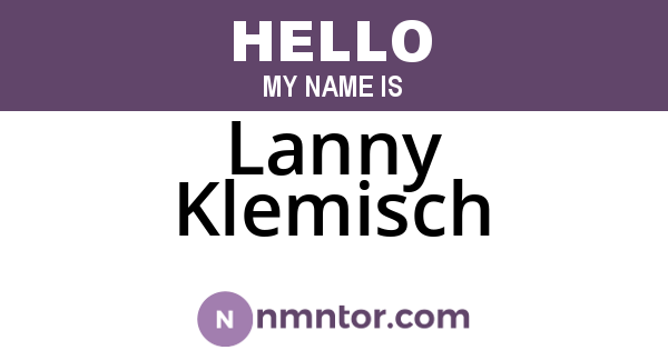 Lanny Klemisch