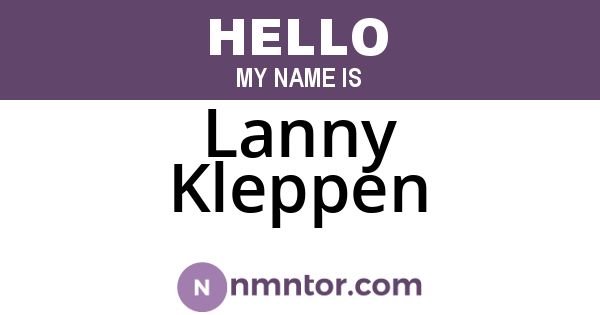 Lanny Kleppen