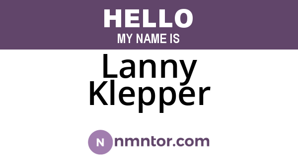 Lanny Klepper
