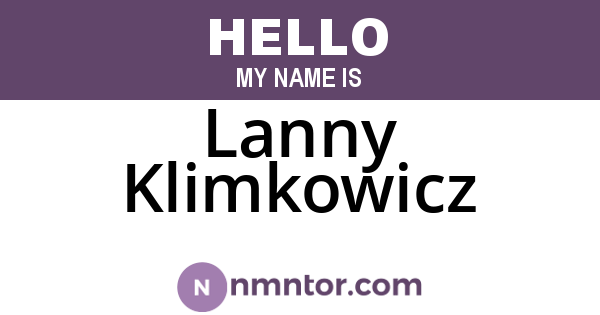 Lanny Klimkowicz
