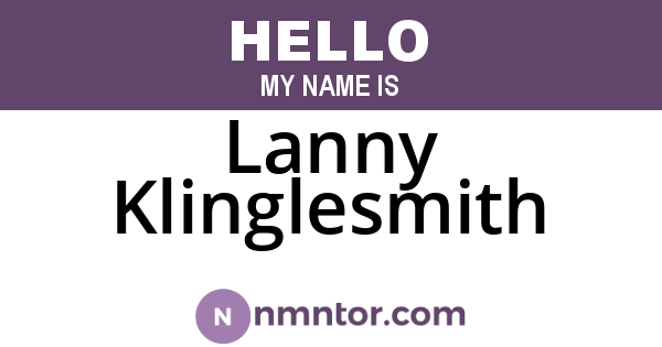 Lanny Klinglesmith
