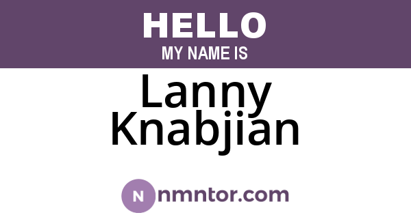 Lanny Knabjian
