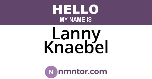 Lanny Knaebel