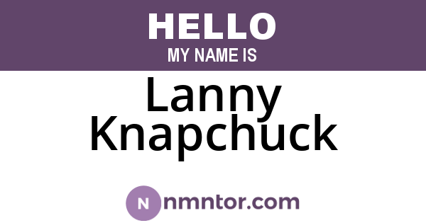 Lanny Knapchuck