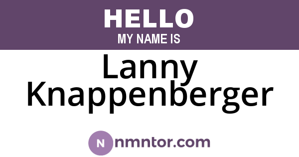 Lanny Knappenberger