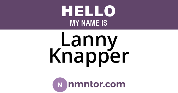 Lanny Knapper