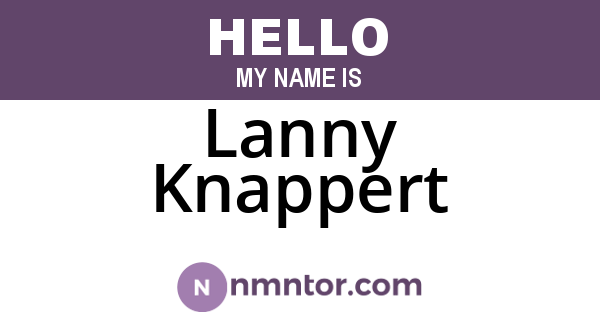 Lanny Knappert