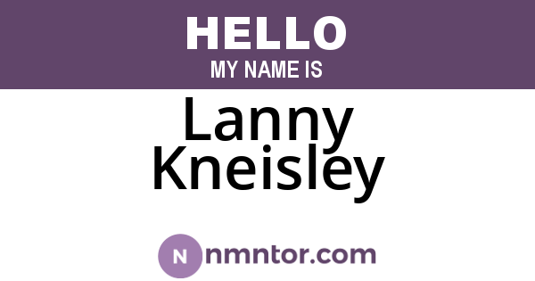 Lanny Kneisley