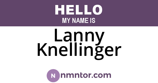 Lanny Knellinger