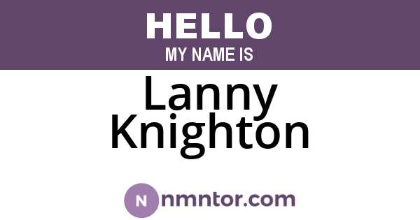 Lanny Knighton