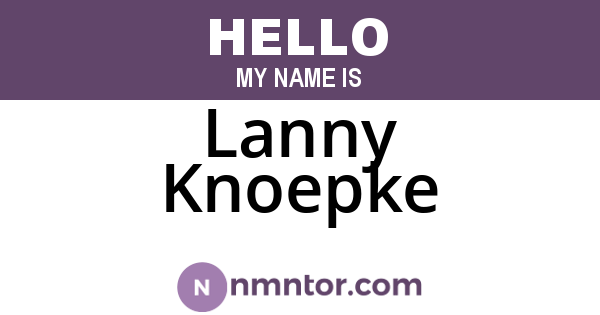 Lanny Knoepke