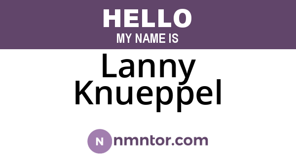 Lanny Knueppel