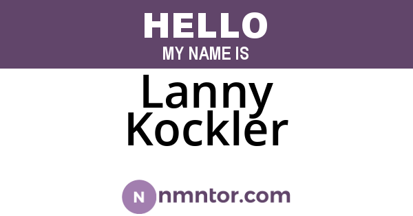 Lanny Kockler