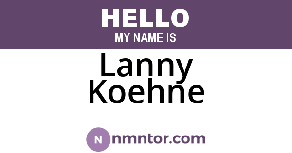 Lanny Koehne