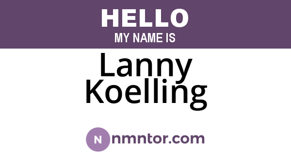 Lanny Koelling