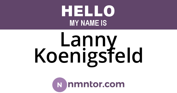 Lanny Koenigsfeld
