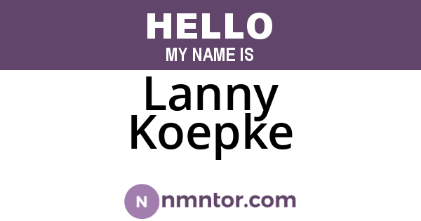 Lanny Koepke