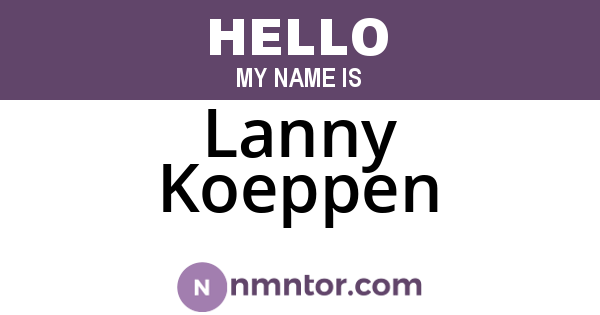 Lanny Koeppen