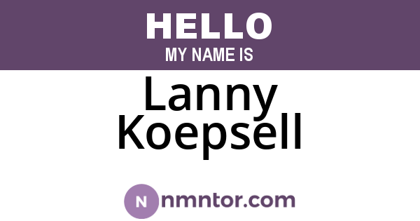 Lanny Koepsell