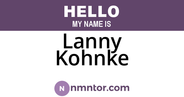 Lanny Kohnke
