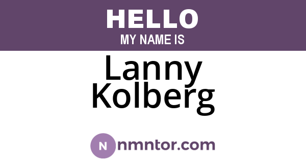 Lanny Kolberg