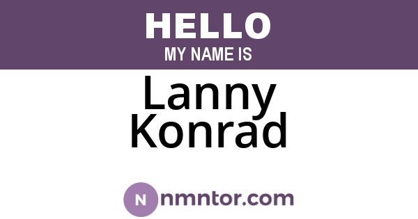 Lanny Konrad