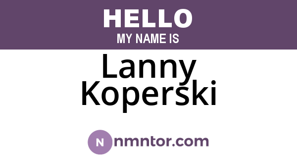 Lanny Koperski