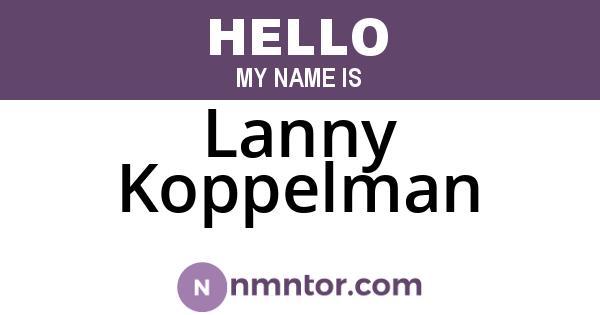 Lanny Koppelman