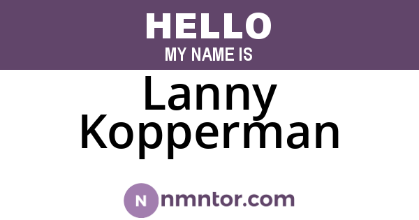 Lanny Kopperman