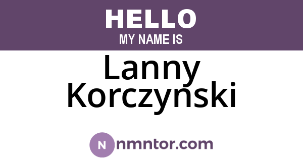 Lanny Korczynski