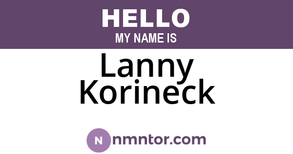 Lanny Korineck