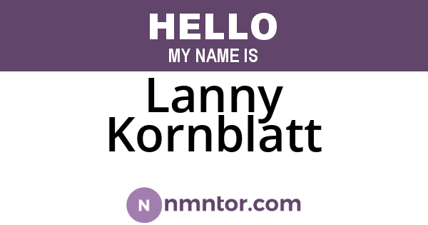 Lanny Kornblatt