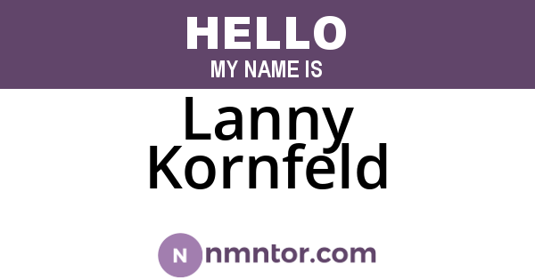 Lanny Kornfeld