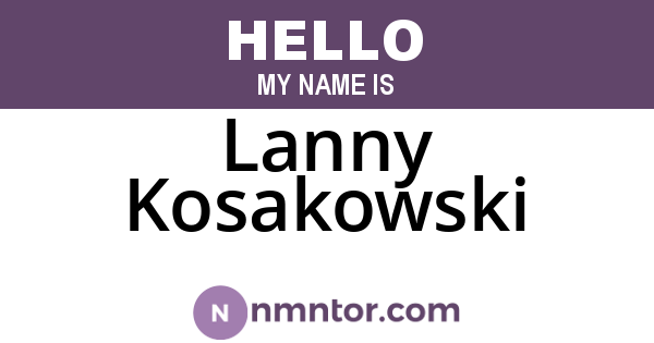 Lanny Kosakowski